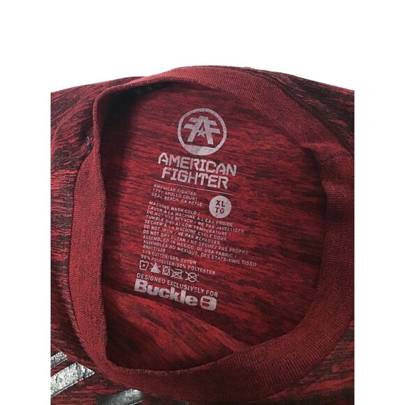 AMERICAN FIGHTER- MENS SHORT SLEEVE FRONT/BACK GRAPHIC T-SHIRT SIZE X-LARGE - Picture 3 of 6